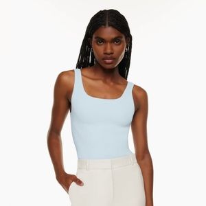 Aritzia babaton sculpt knit square neck tank